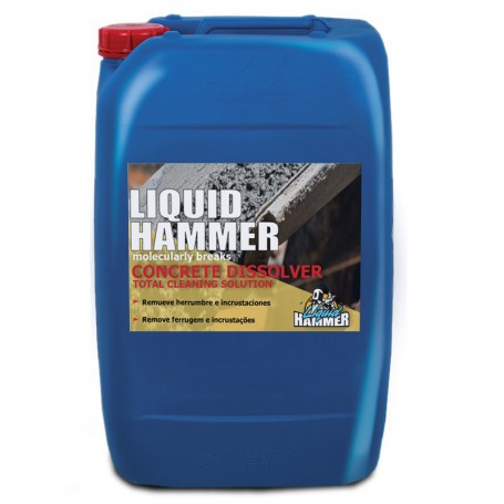 Removedor Cimento Profissional Liquid Hammer Desincrustante Poderoso e Eficaz